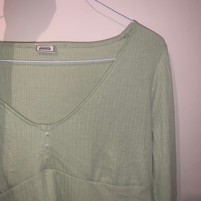 חולצה ארוכה מנטה