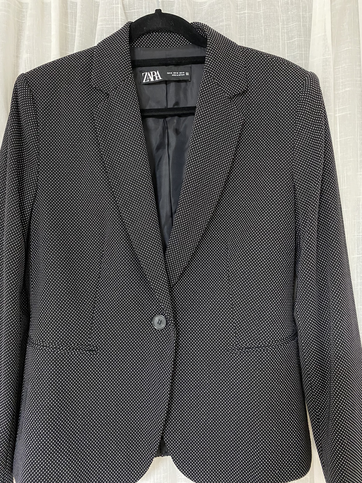 Zara Polka Dot Blazer - 42 