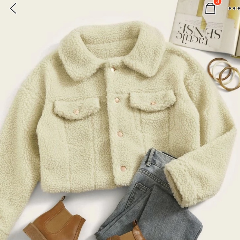 גקט פרוותי שמנת 