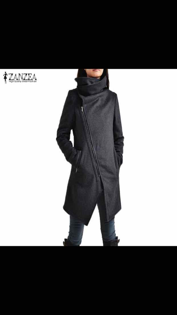 ג׳קט חורף נשים ארוך מהמם של חברת zanzea 