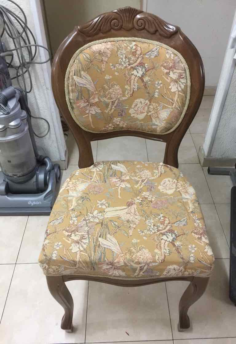 כיסא וינטג  גובלן אחרי חידוש ושידרוג חדש 