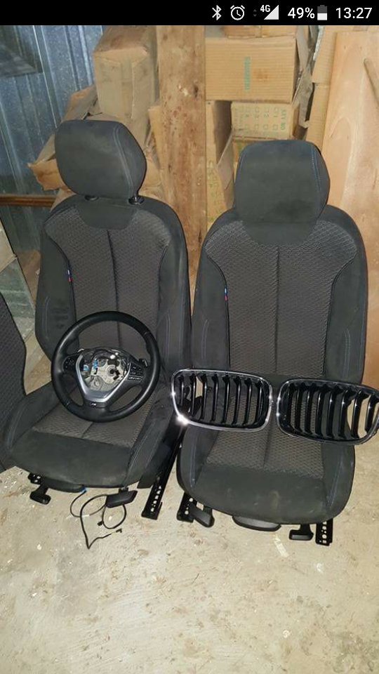 סלון קדמי של BMW M135I 2014 + הגה M +גריל קדמי M