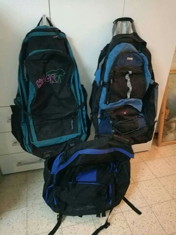 תיקי טיולים 90 ליטר, משומש במצב טוב
