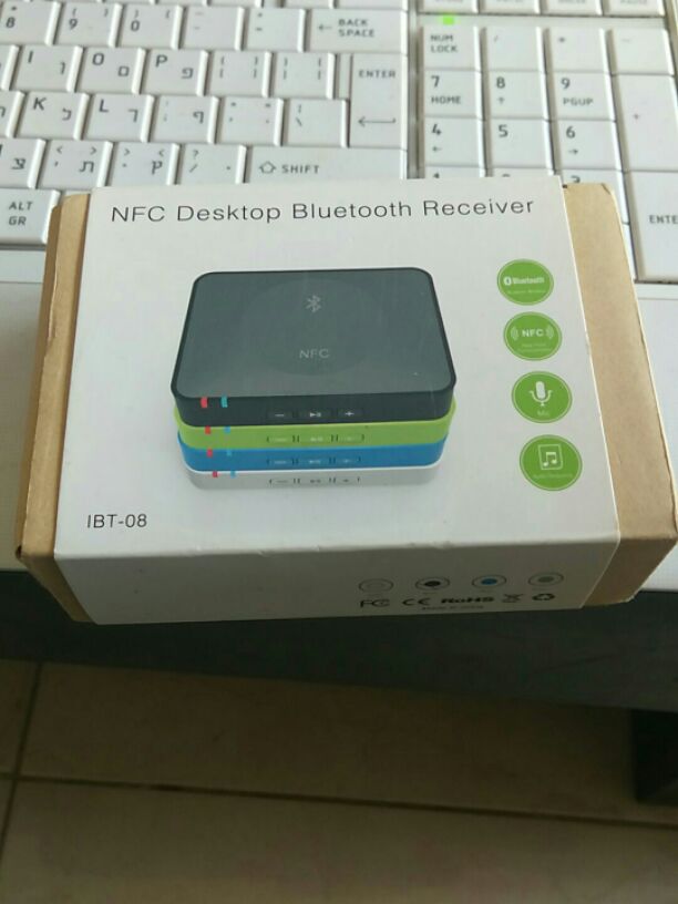 מקלט בלוטות' הופך כל מגבר לאלחוטי כולל NFC כפר סבא