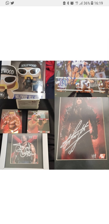 חתימות ומוצרי wwe 