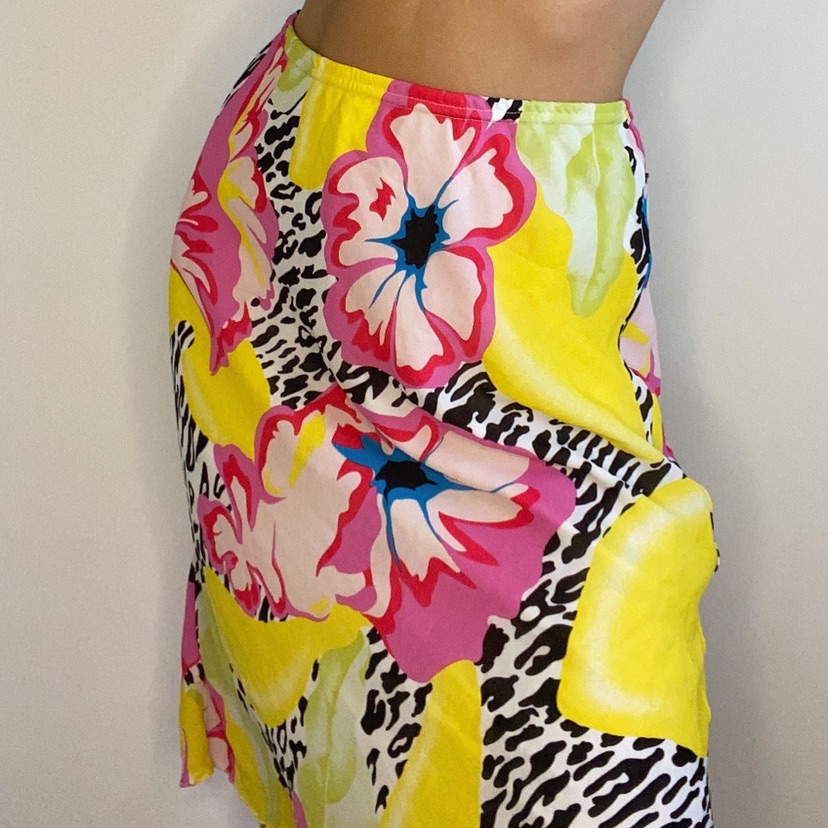 חצאית וינטג׳ עם פרינט מטורף