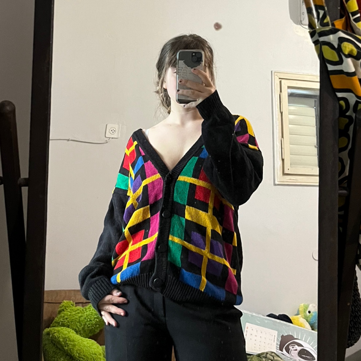 עליונית סוודר וינטג׳ מהממת ואופנתית