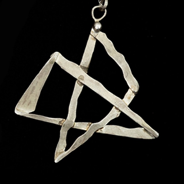 מגן דוד עבודת יד כסף טהור מגוון גדלים