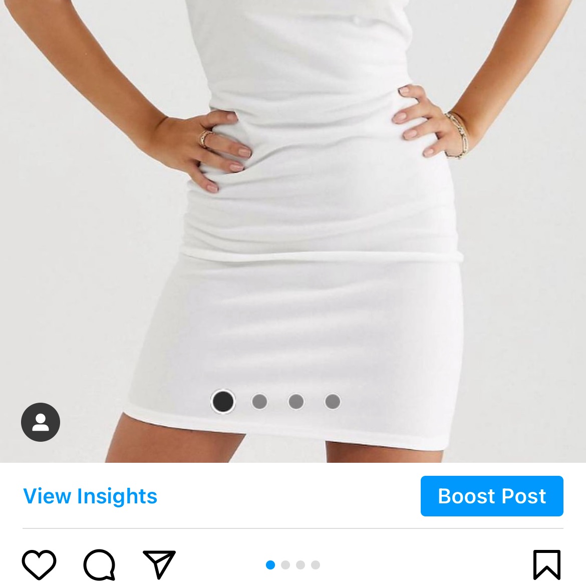 שמלת סטרפלס לבנה