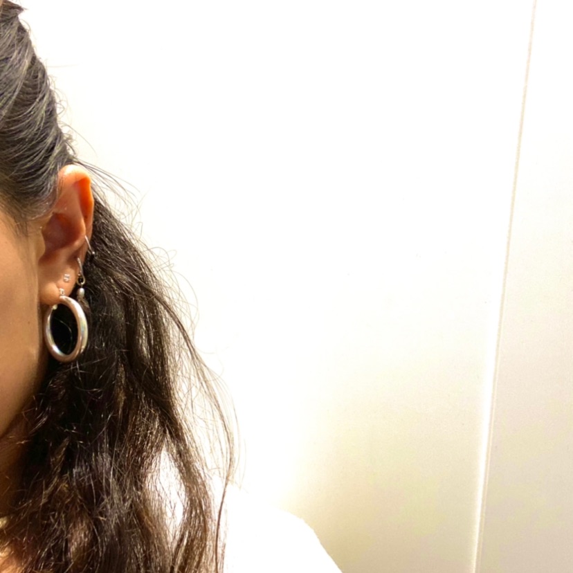 עגילי חישוק כסף אמיתי