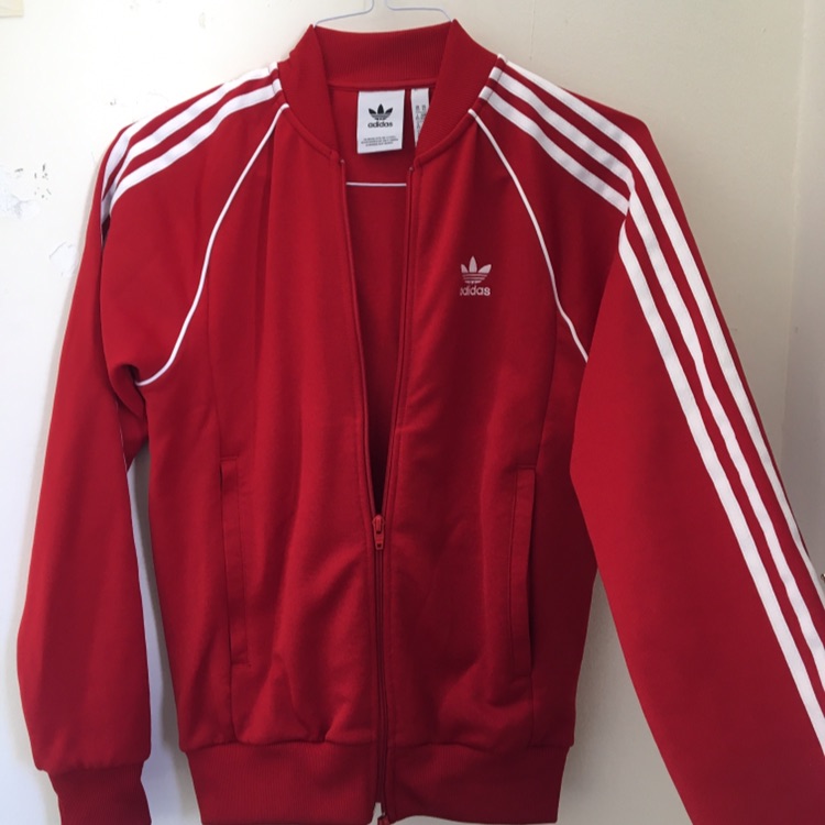  ז׳קט אדידס אדום וינטג׳ מקורי ומושלם חדש לא נלבש