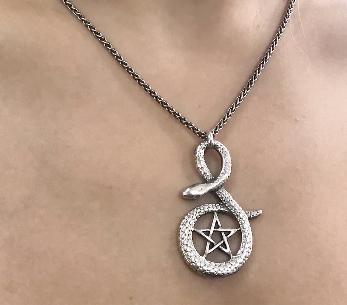 Snake - silver 925 pendant for women