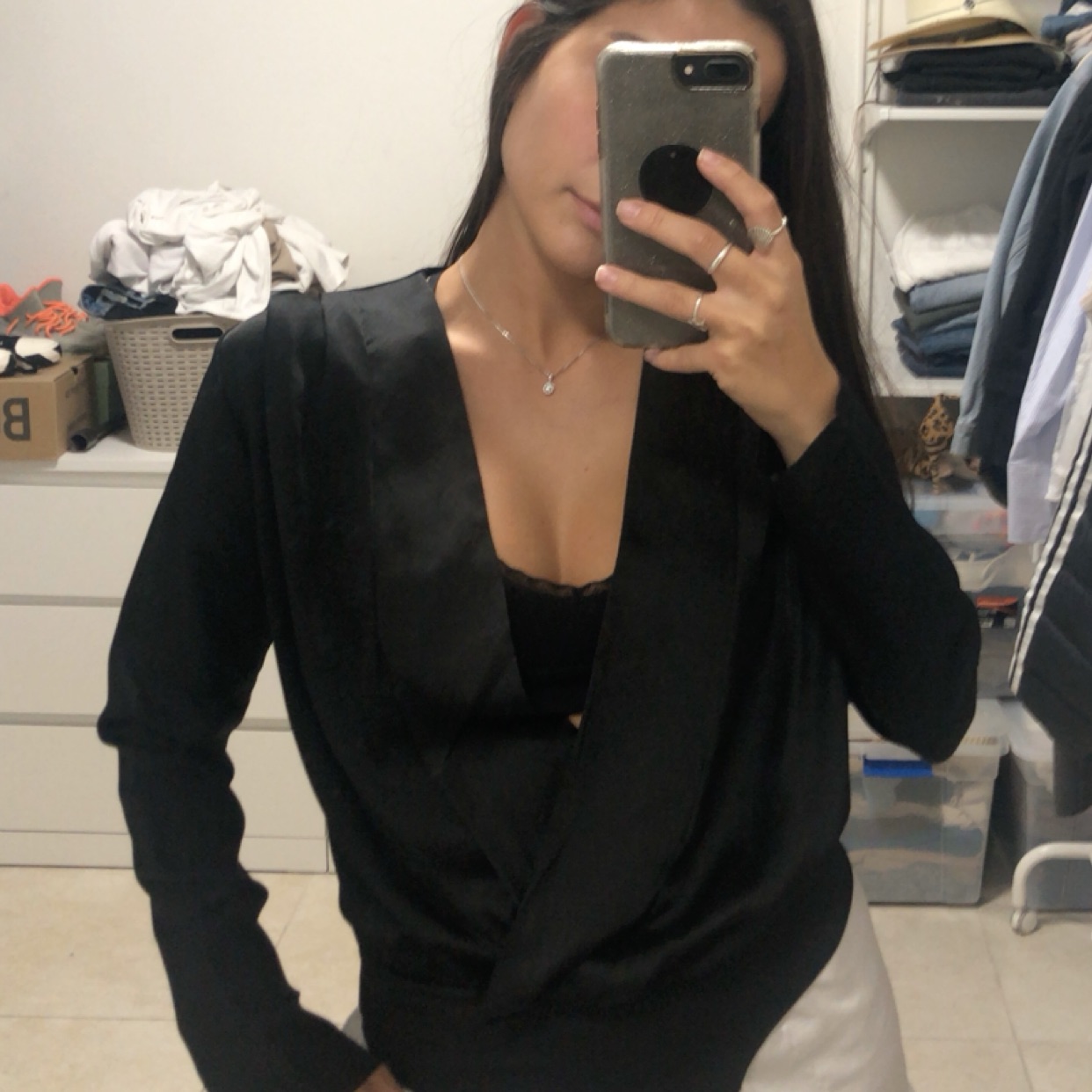 חולצת מעטפת(בגד גוף) מידה s