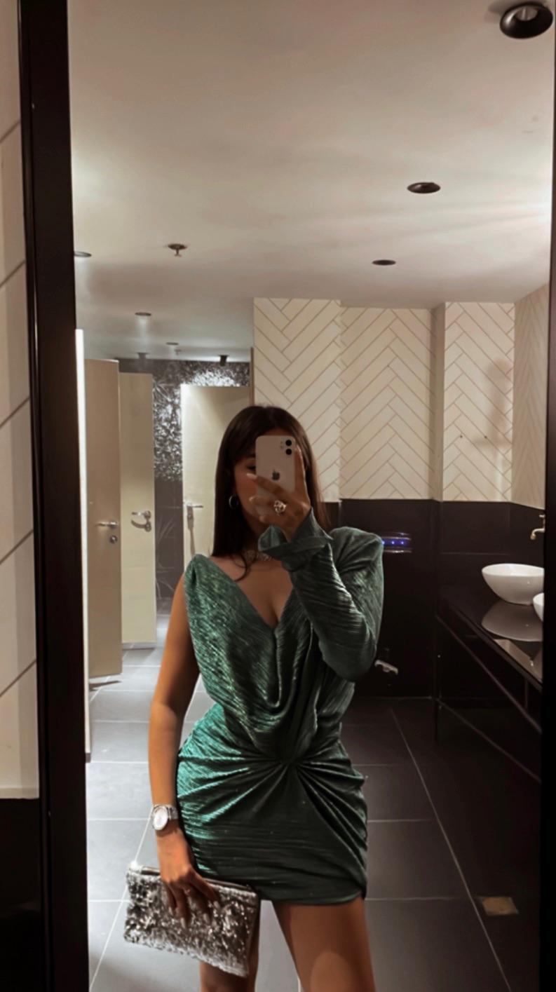 שמלת ערב ירוקה