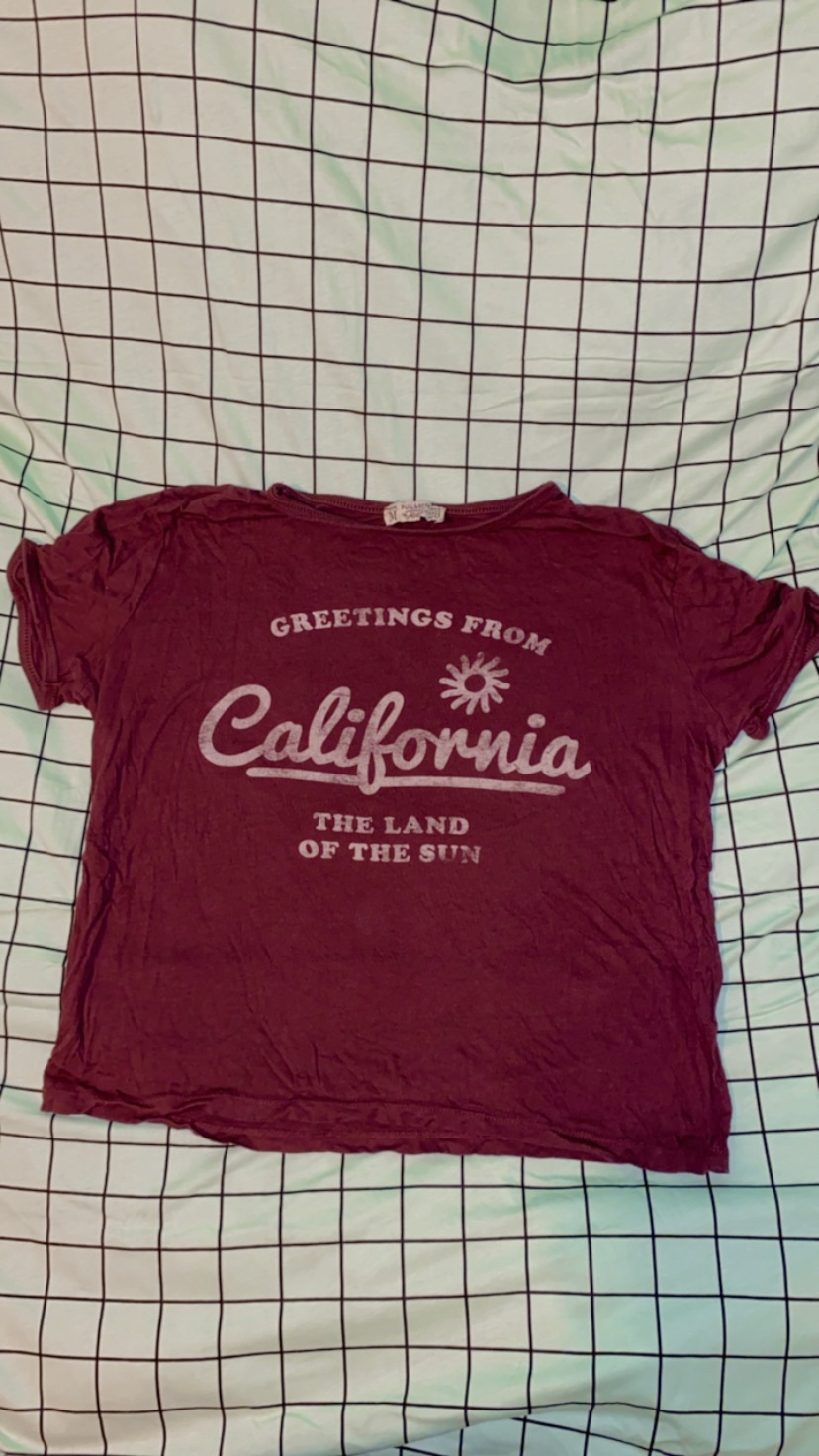 חולצה בורדו קליפורניה, מידה M, פול אנד בר 