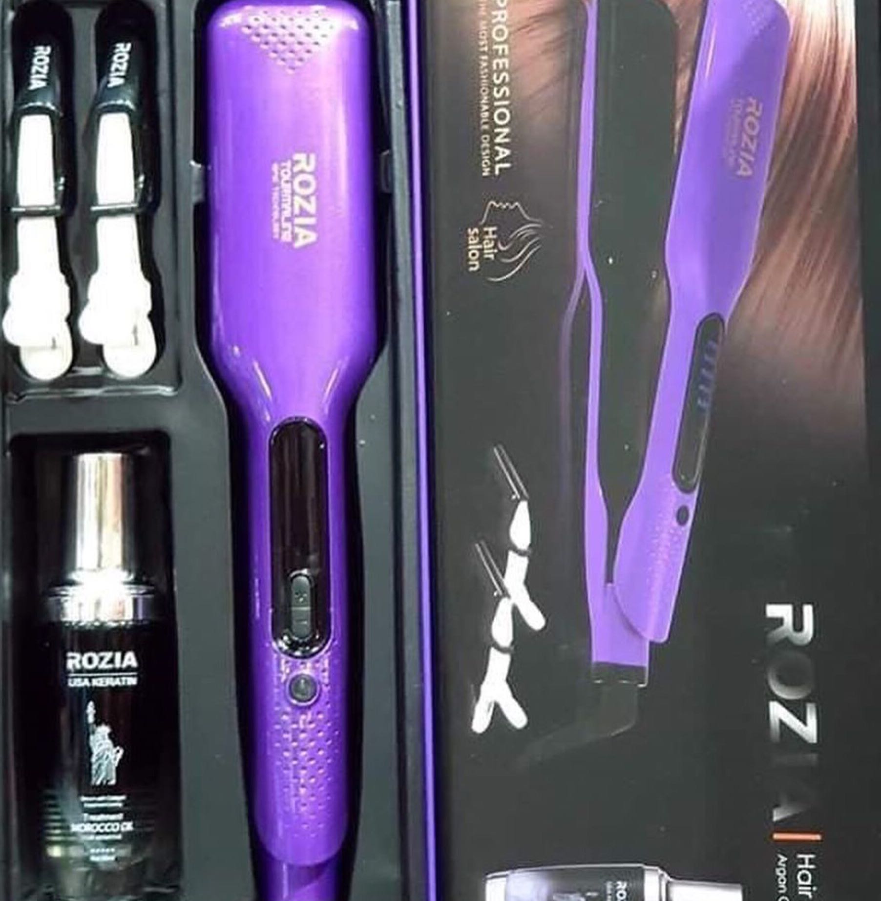 מחליק לשיער נהדר עם שמן ארגן 