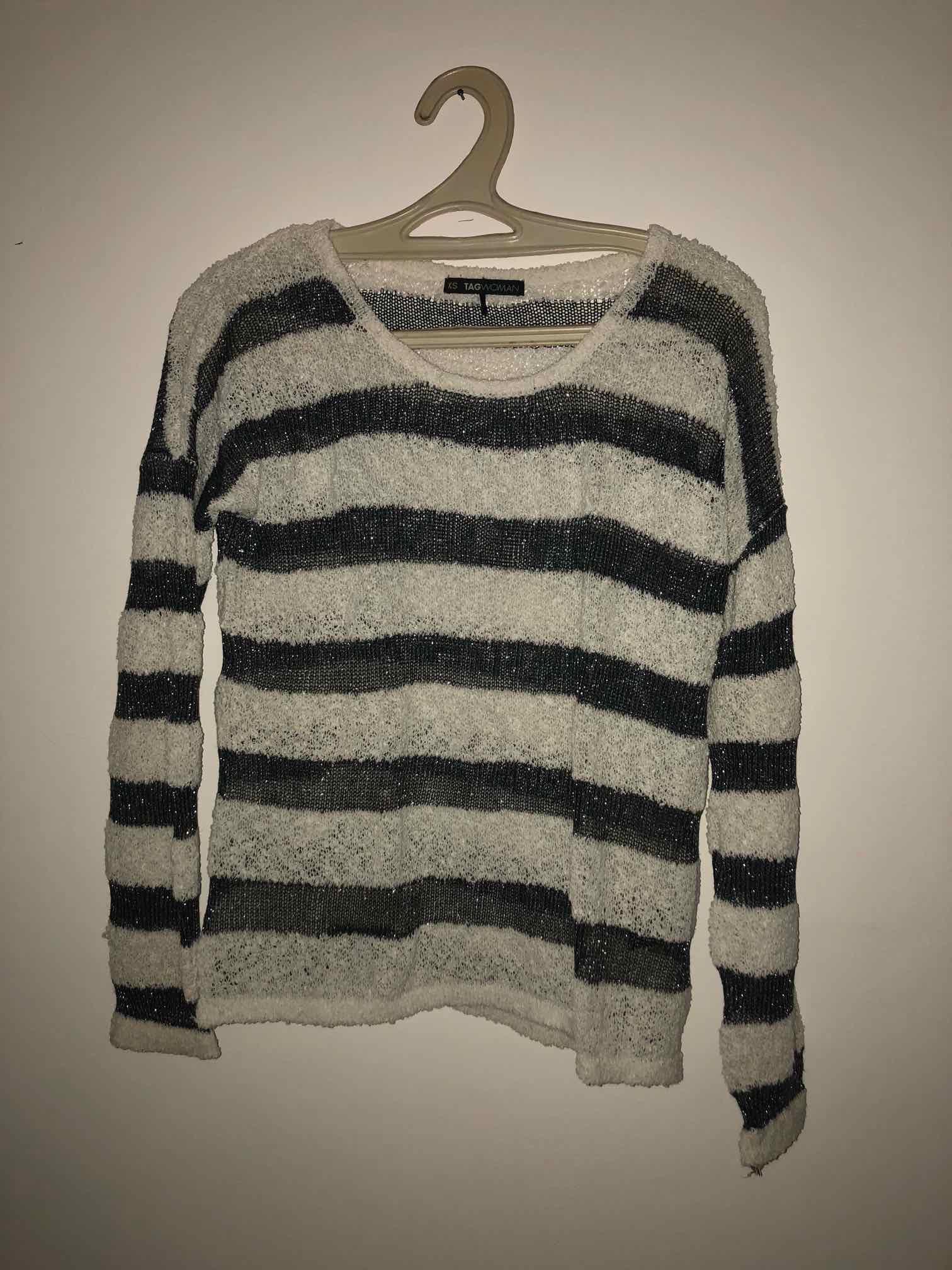 סריג פסים מנצנץ