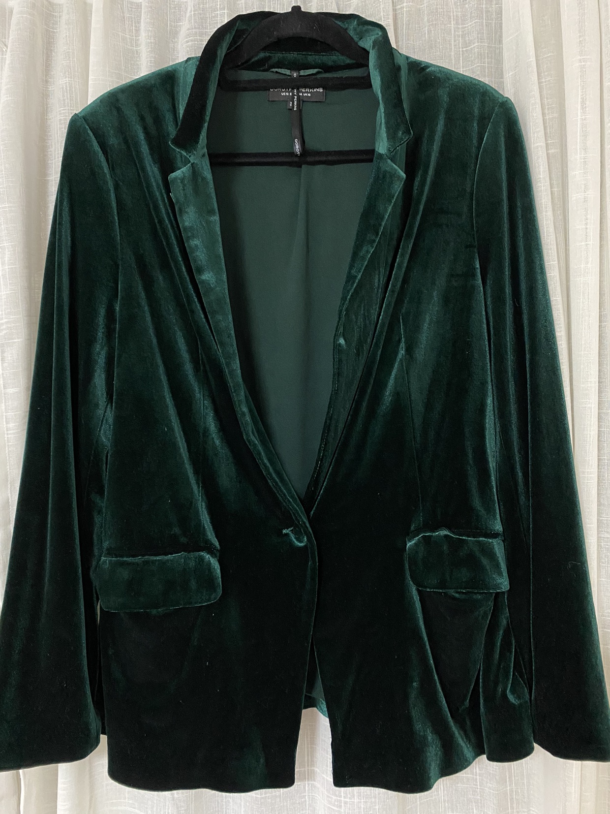 Green Velvet Blazer S-L