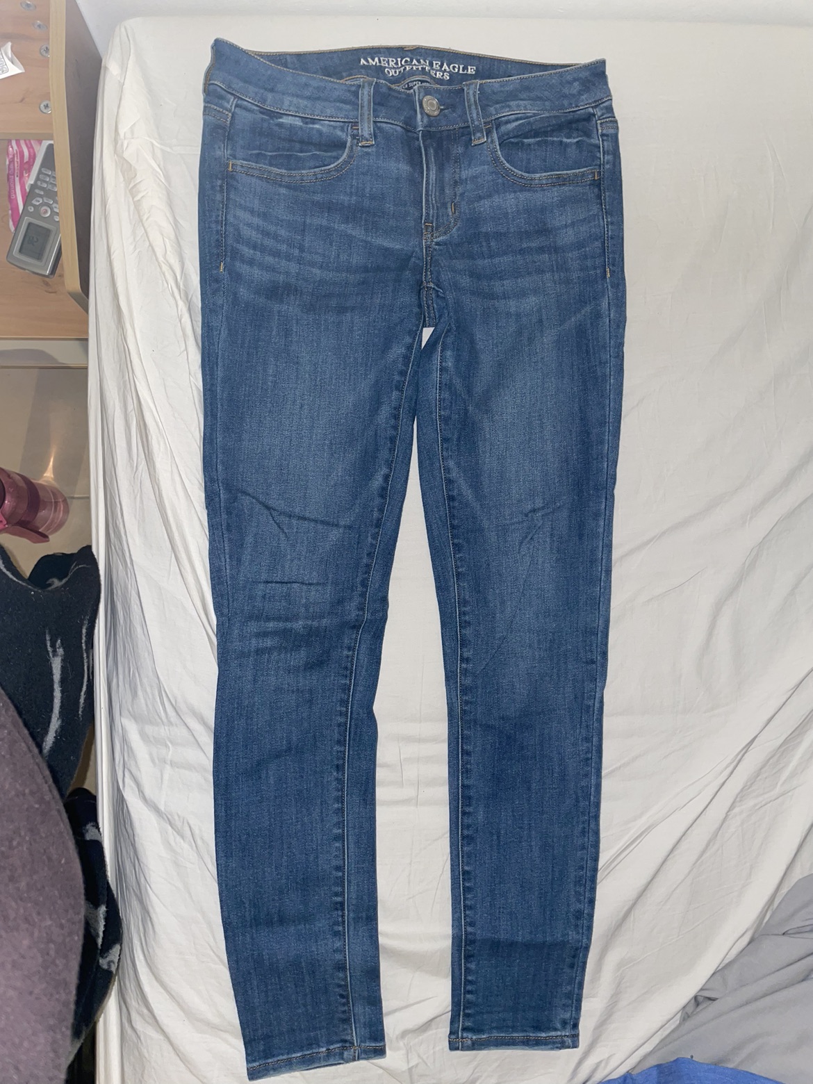 סקיני גינס אמריקן מידה 6 גבוה כחול בייסיק