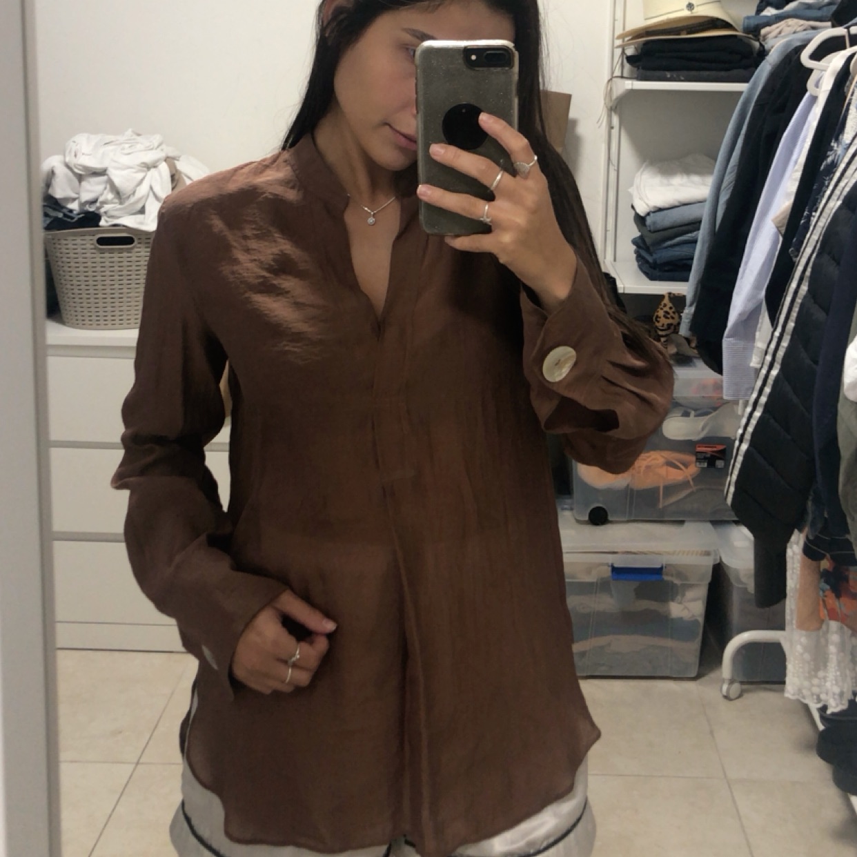 חולצה עם צבע שלמותי מZara