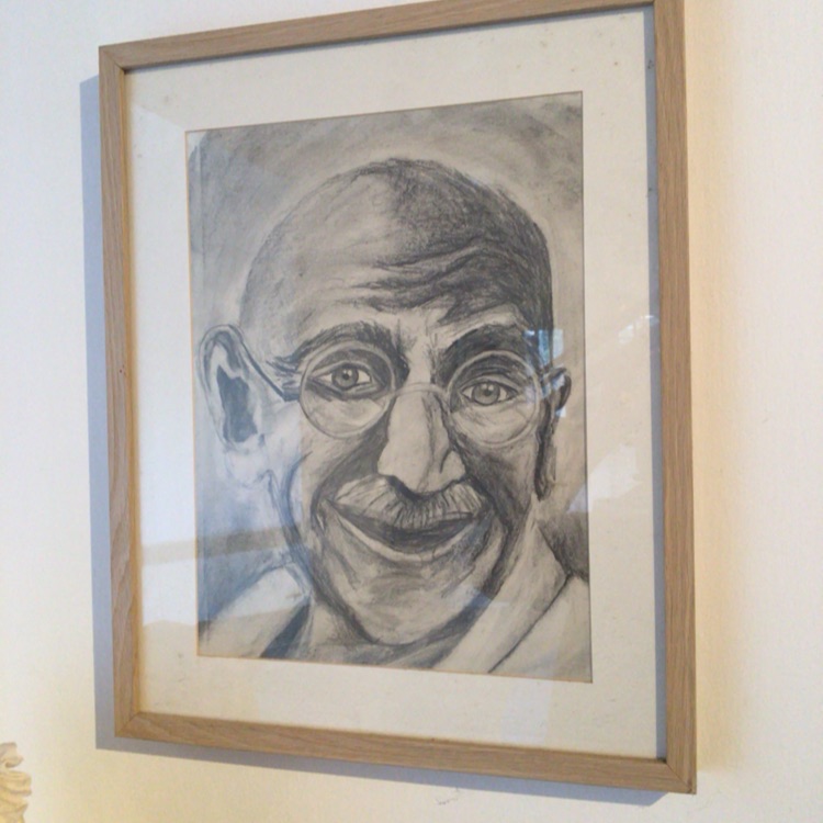 ציור של מהטמה גנדי