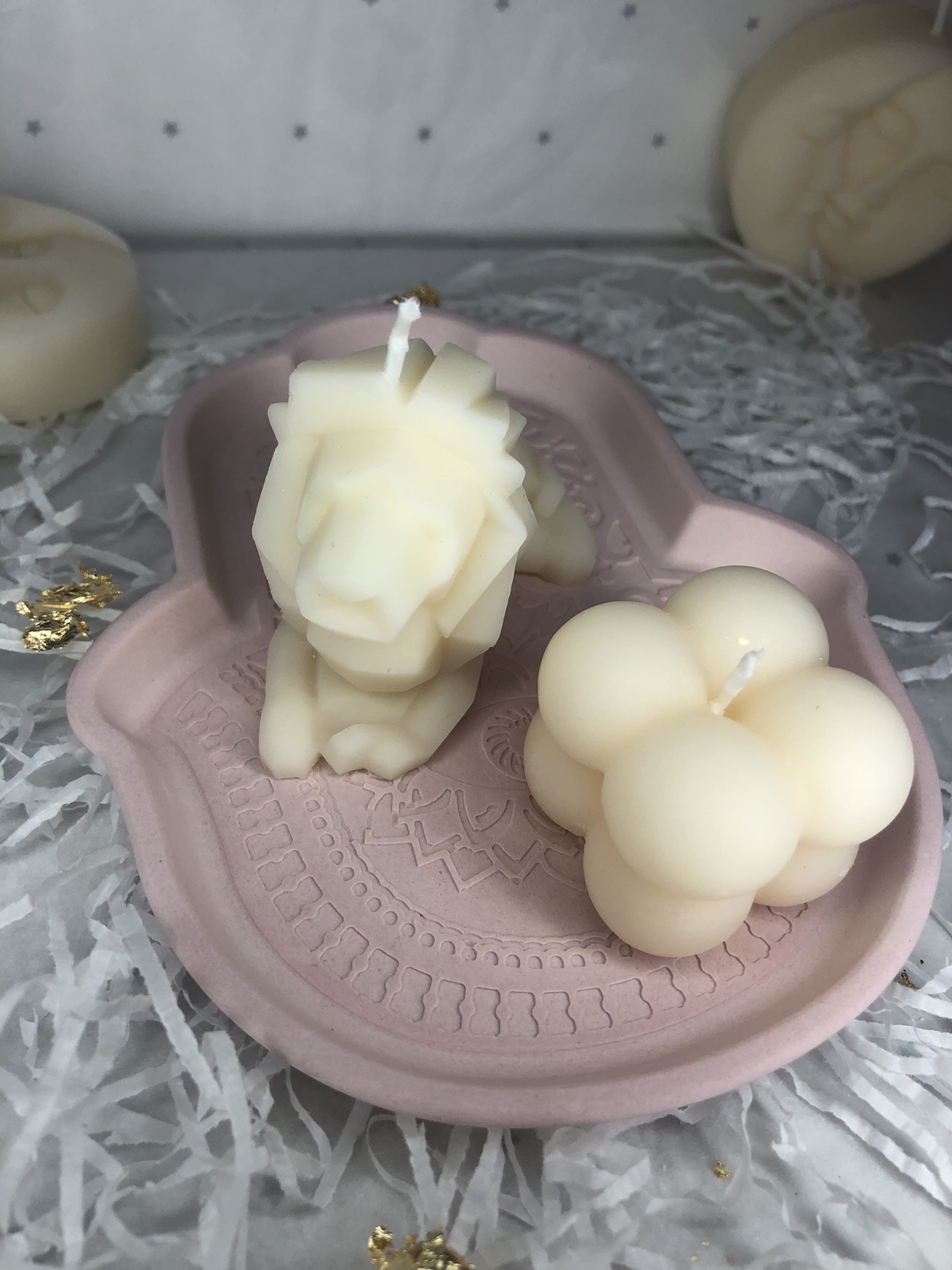 נרות ותחתיות נרות בעבודת יד להזמנות ניתן להשאיר הודעה 