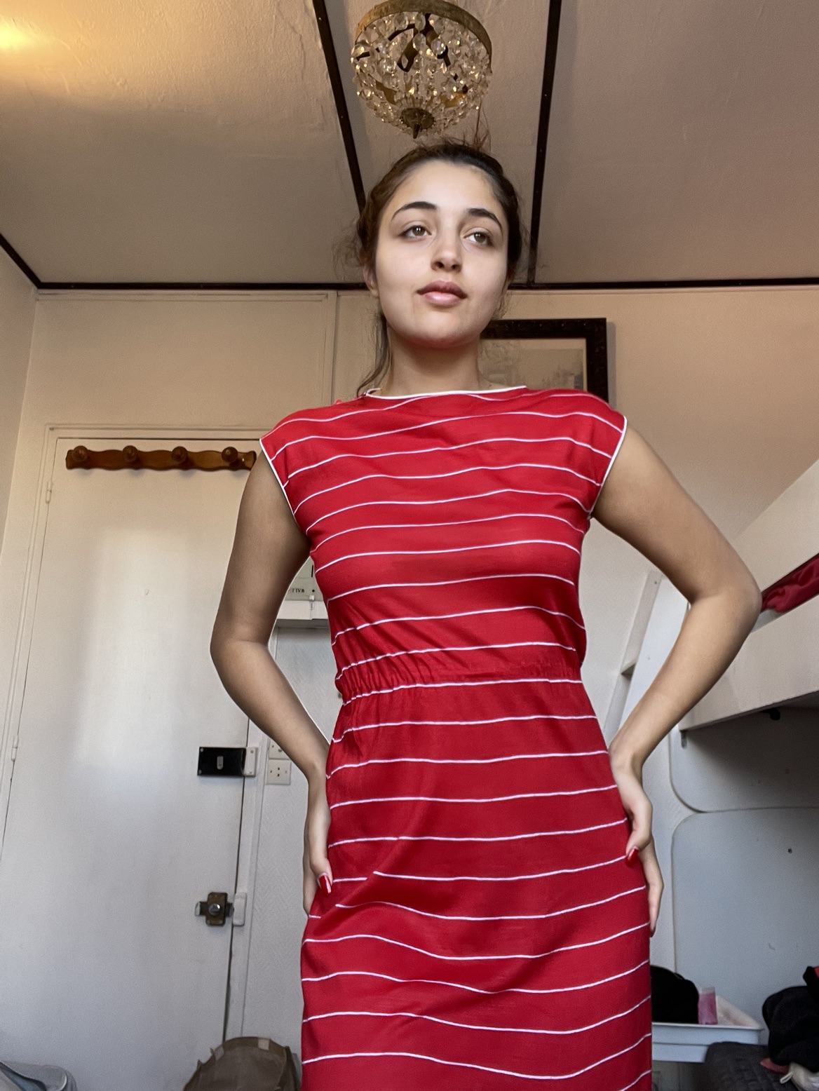 Vintage red dress from Marie Paris 