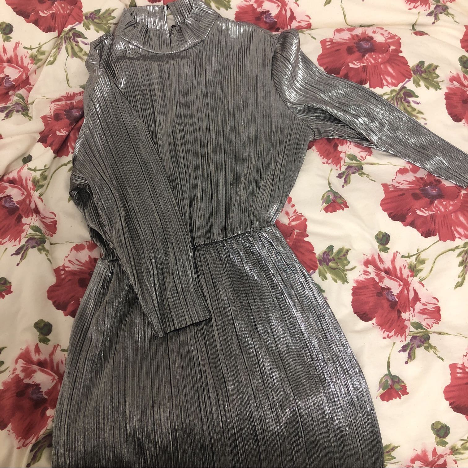 שמלת ערב מטאלית אורך מידי - מתאימה גם לדתיות