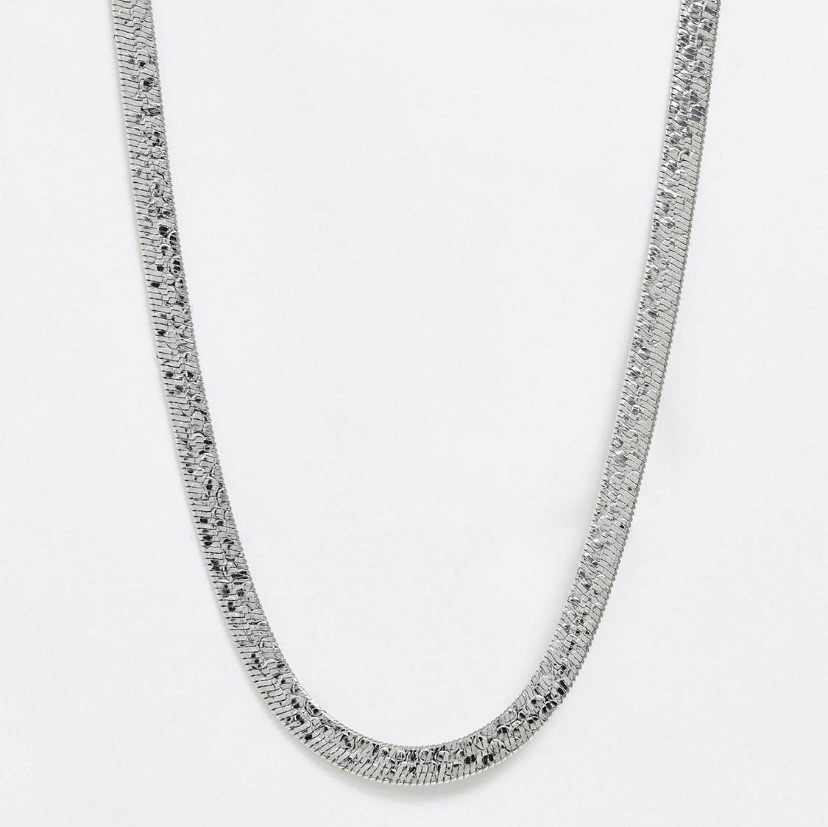 שרשרת גורמט כסף של asos