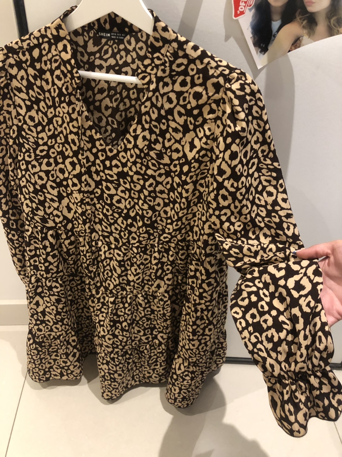 שמלה מנומרת משיין מידה סמול