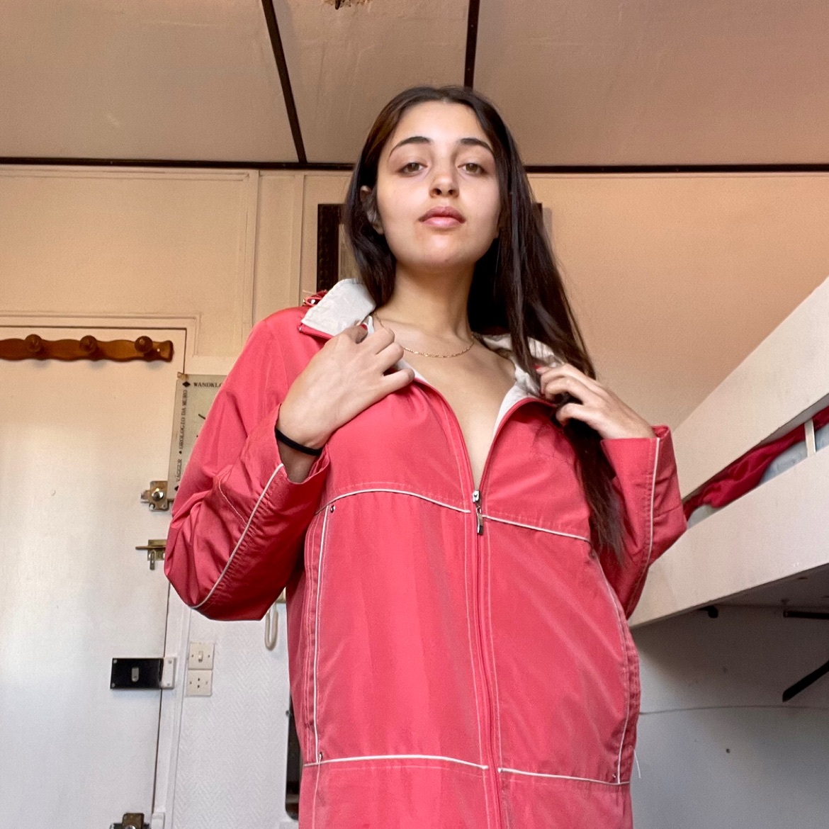 Cozy pink vintage coat