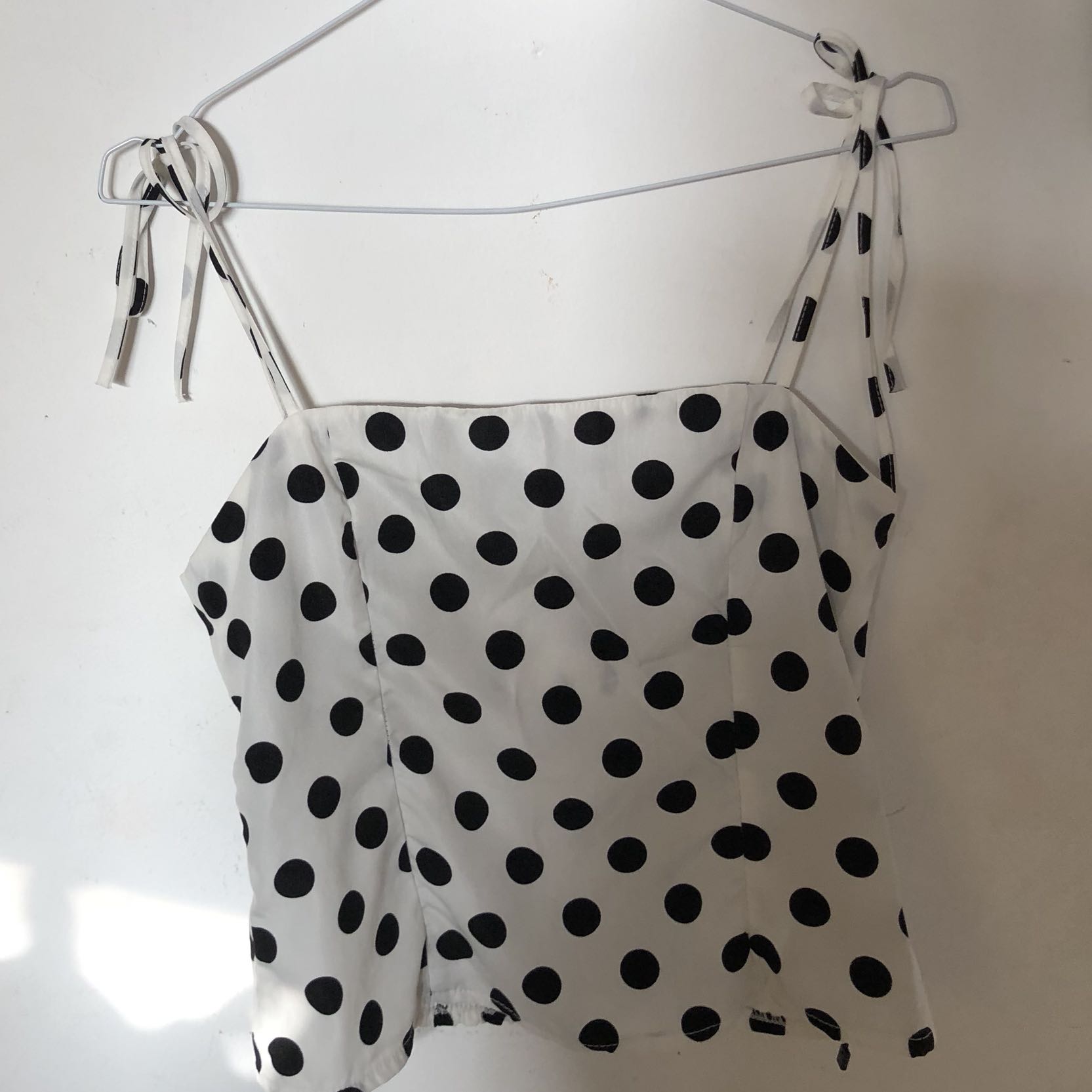 black and white top