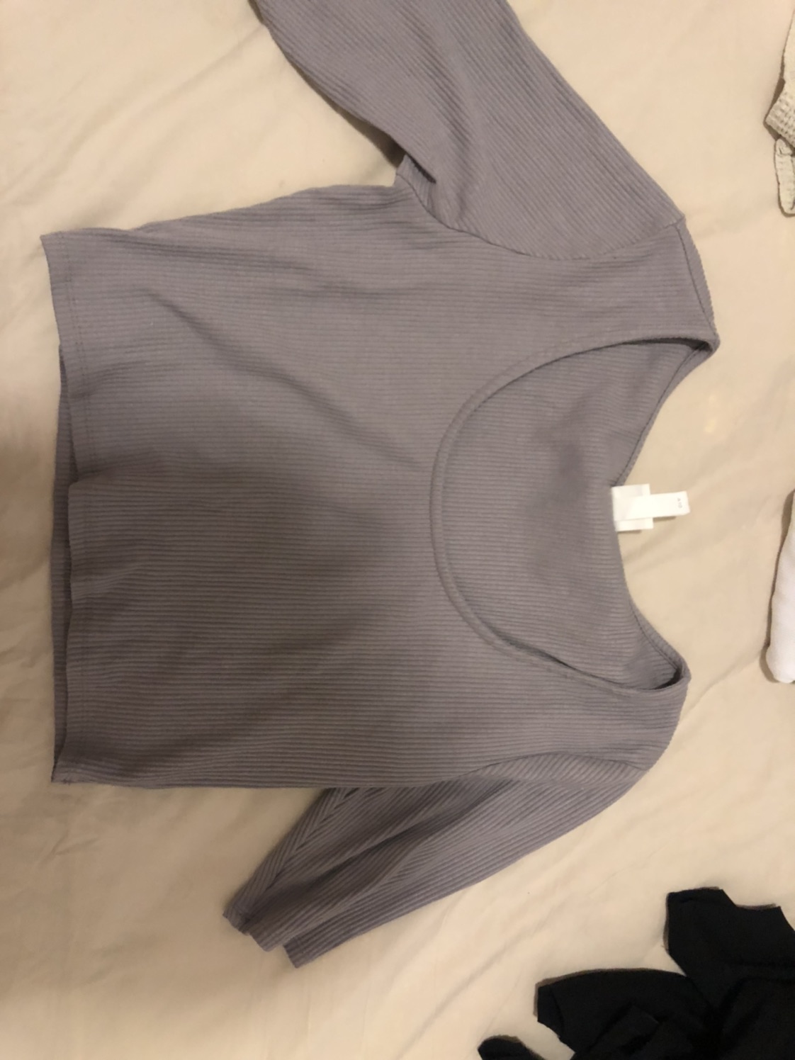 חולצה סגולה קרופ