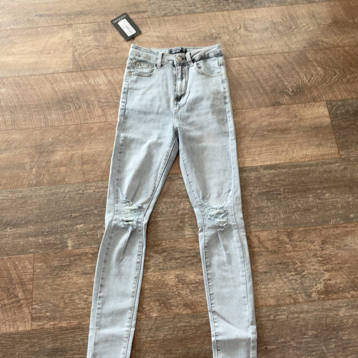 גינס סקיני גבוה מידה 34-36 חדש !!