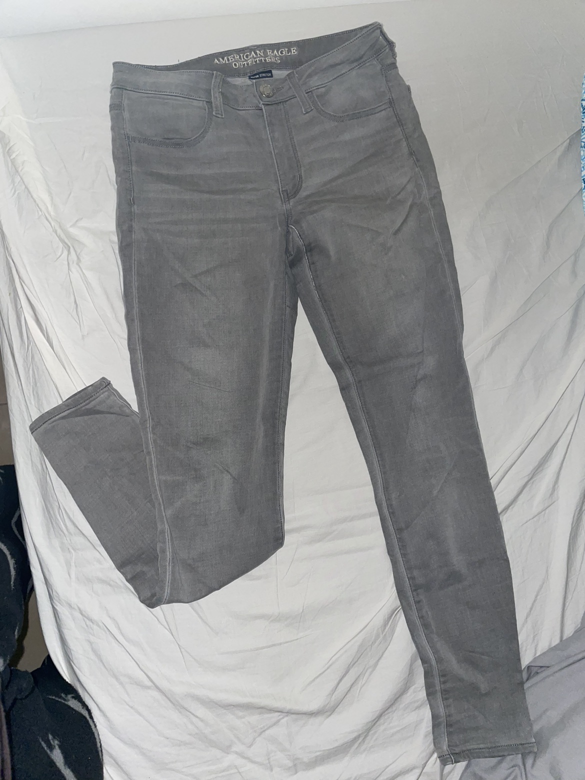 סקיני גינס אפור אמריקן גבוה מידה 6