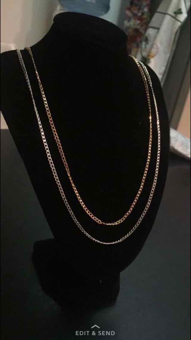 שרשראות ציפוי כסף/זהב