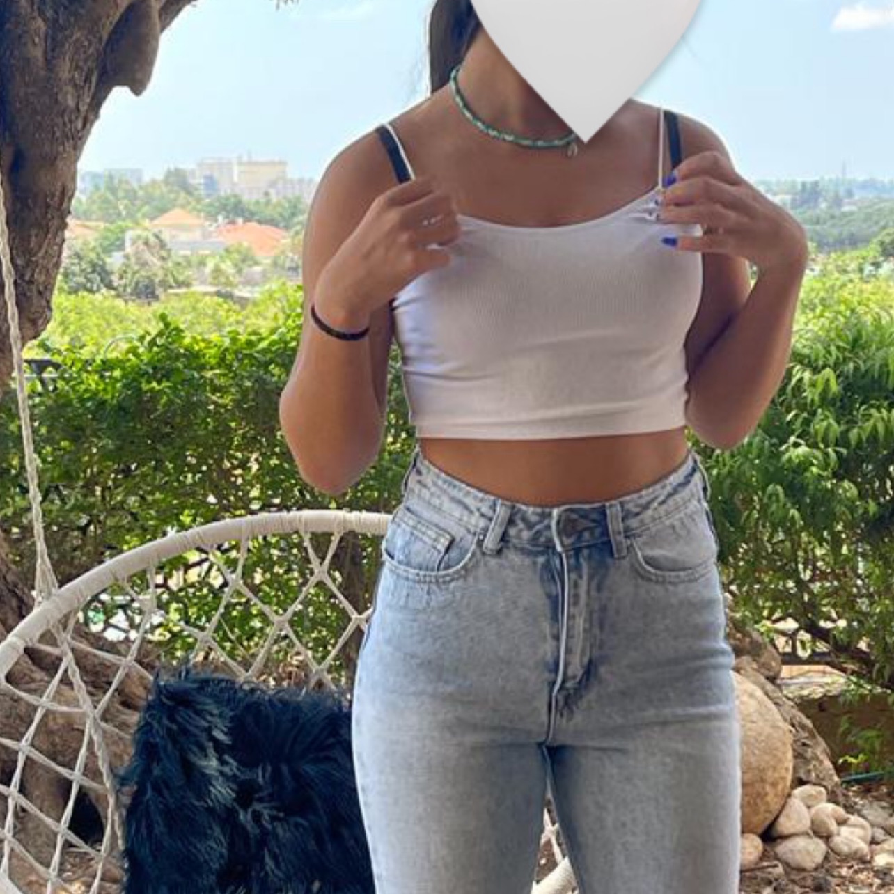 גופיה לבנה מידה S 🤍