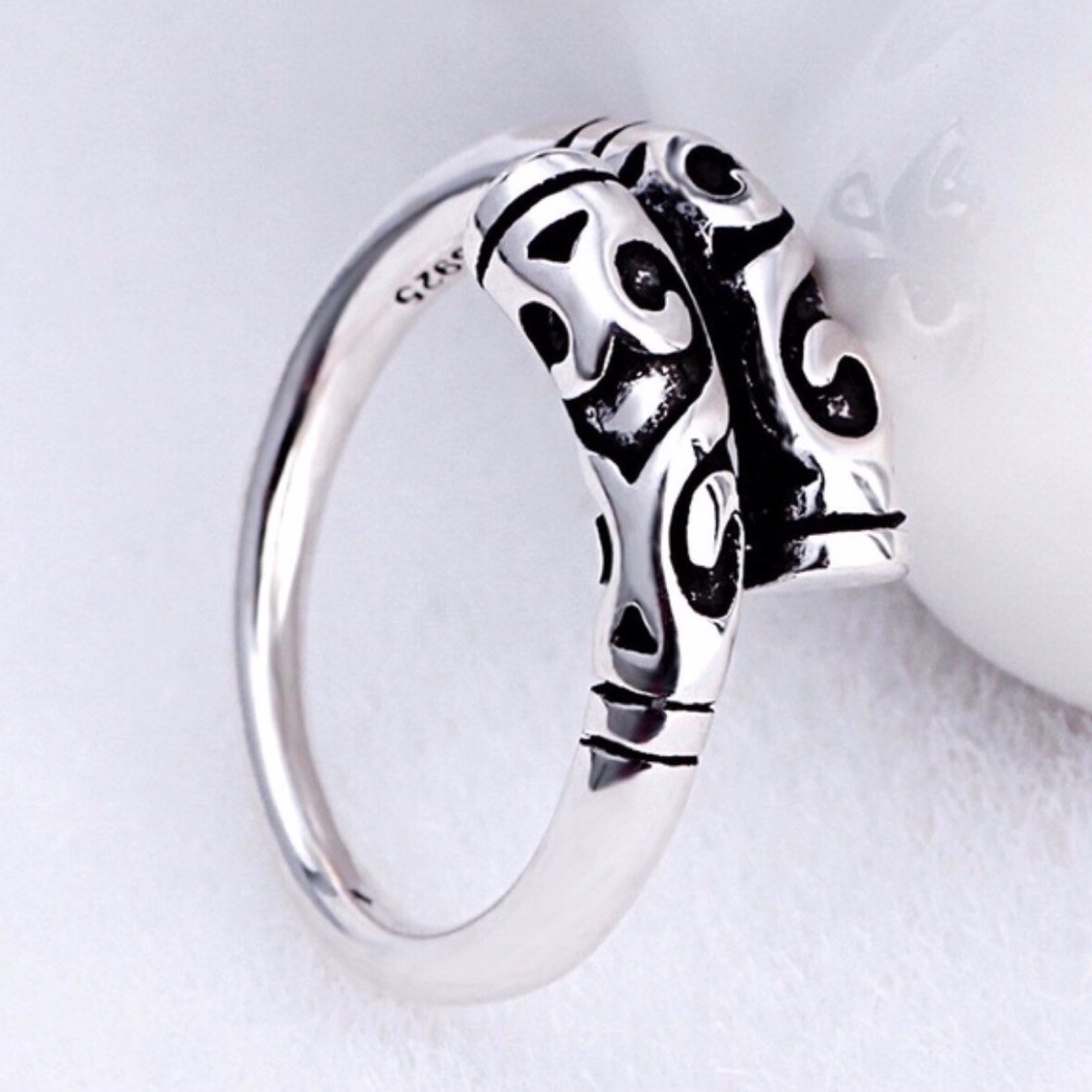 טרייבל - טבעת כסף 925 - אוניסקס