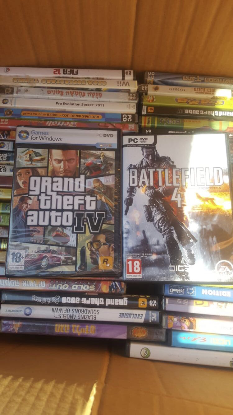 למכירה 50 משחקים מקוריים חדשים למחשב 
