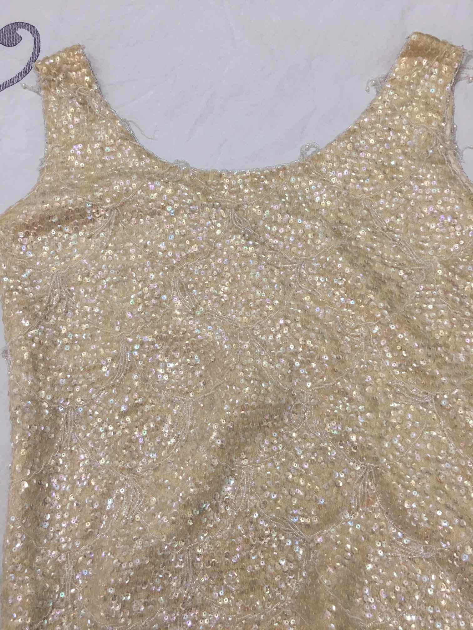 גופיית פאייטים וינטג שנות ה 60