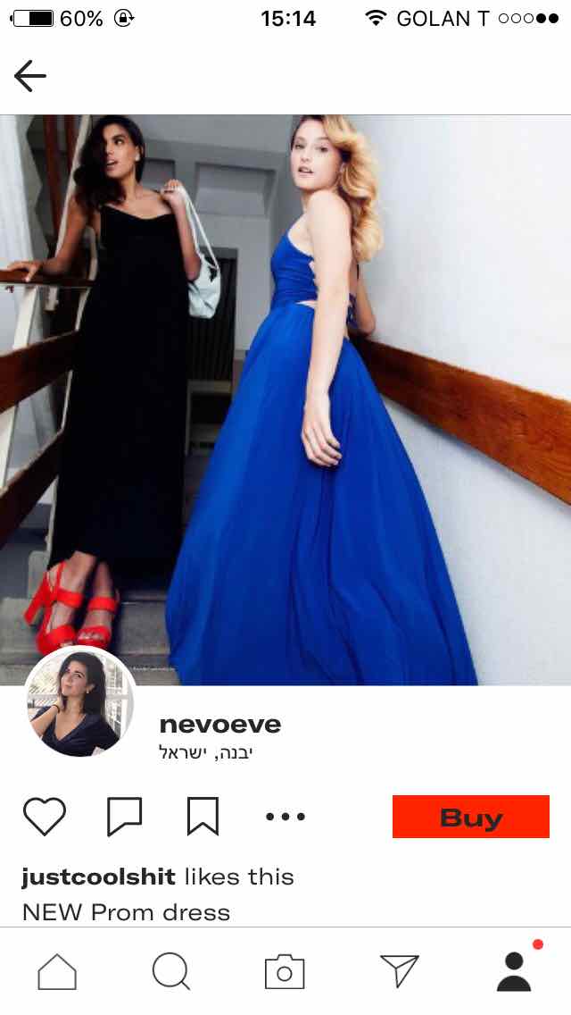 שמלת ערב חדשה עם טיקט גודלM 