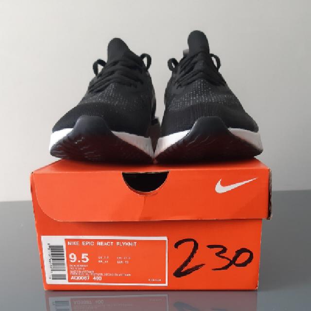 nike epic react flyknit size 9.5