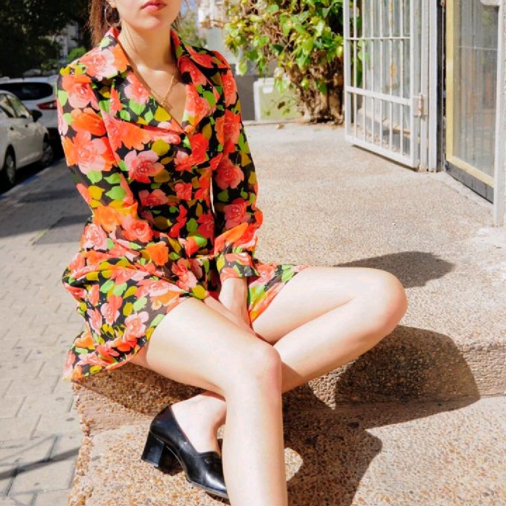 שמלה פרחונית