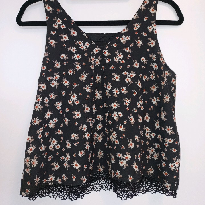 גופית וינטג' פרחונית - מידה m