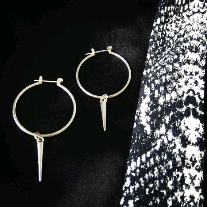 עגילי חישוק מכסף 925