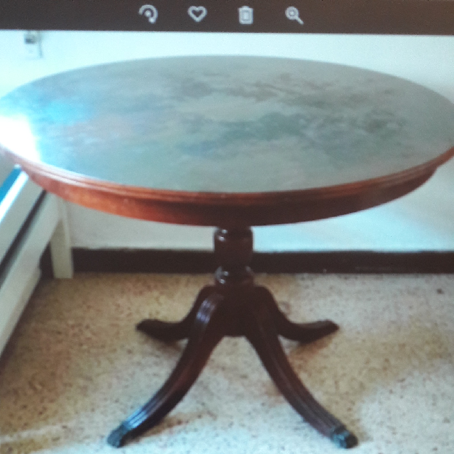 שולחן עתיק מפריז 110 סגור 160 עם תוספת