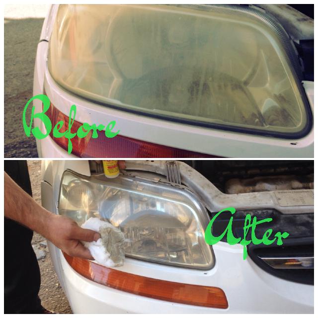 פולישיר מהיר וחזק לחידוש פנסים לרכב