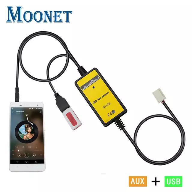 מתאם לכל סוגי המכוניות AUX USB 