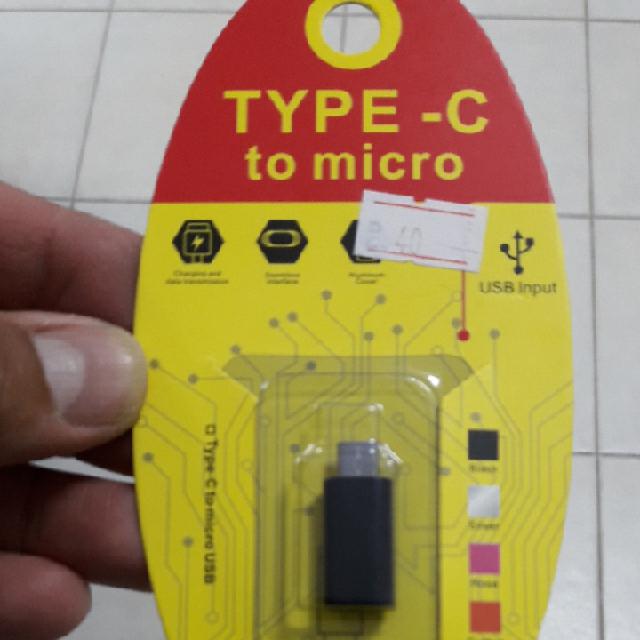 מתאם טייפ סי למיקרו חדש באריזה