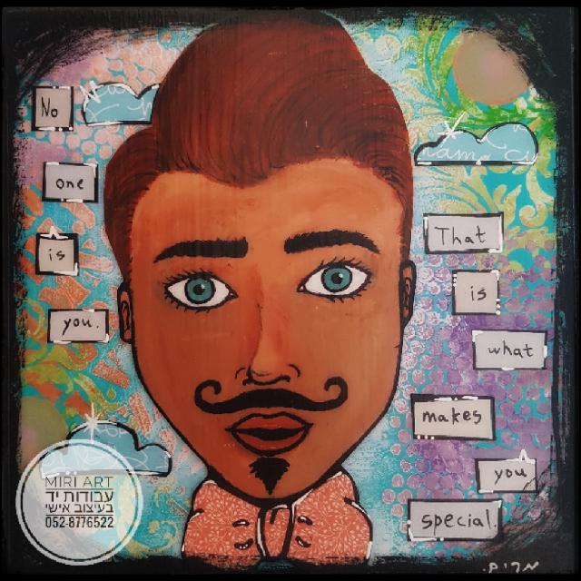 ציור בעבודת יד 20×20